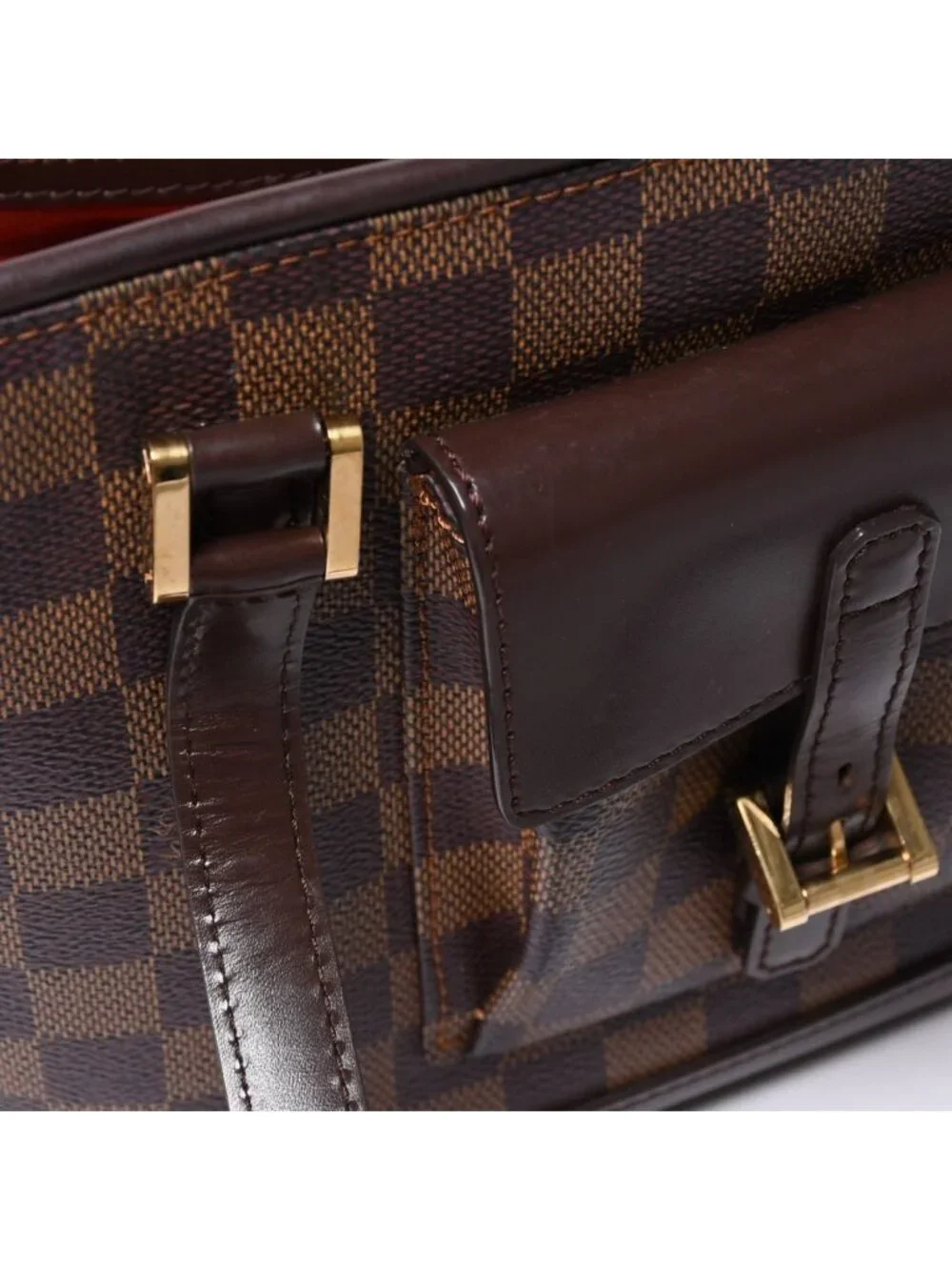 Louis Vuitton Handbag Manosque PM Damier Brown Gold